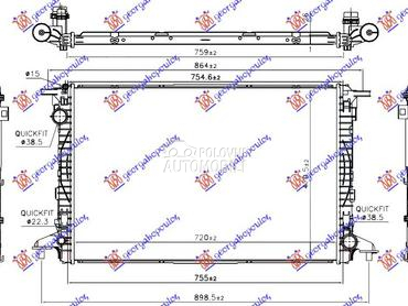HLADNJAK MOTORA 3.0 TDi DIZEL za Audi Q7 od 2015. do 2019. god.