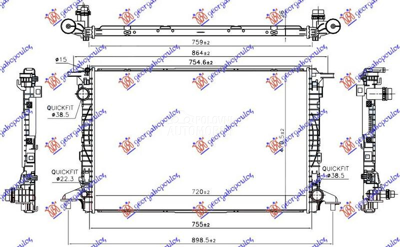 HLADNJAK MOTORA 3.0 TDi DIZEL