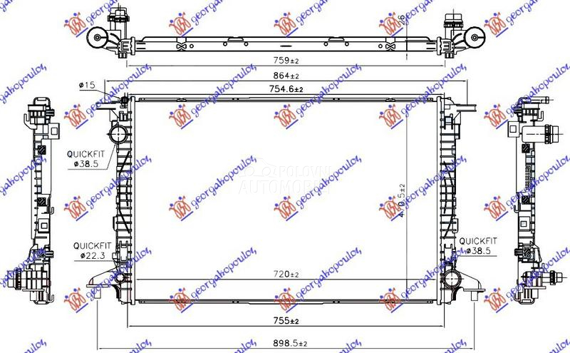 HLADNJAK MOTORA 3.0 TDi DIZEL