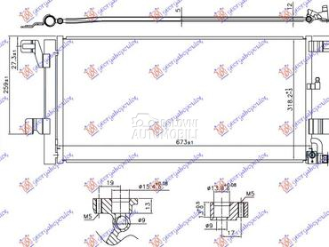 HLADNJAK KLIME 1.4 TFSI S4 RS4 za Audi A5 od 2016. do 2019. god.