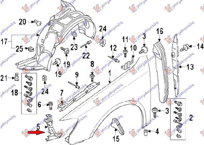 NOSAC PREDNJEG BLATOBRANA META