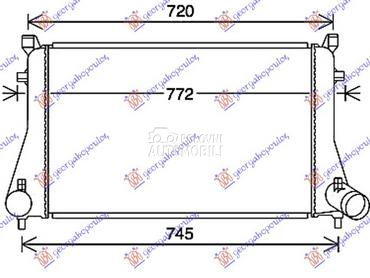 HLADNJAK INTERKULERA 1.8-2.0 T za Audi Q3 od 2018. do 2025. god.