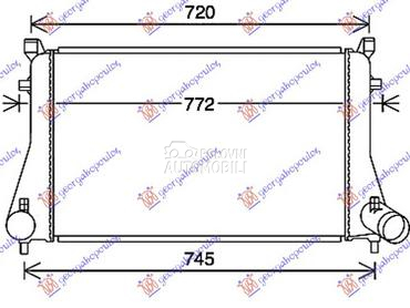 HLADNJAK INTERKULERA 1.8-2.0 T za Cupra Ateca od 2018. do 2020. god.