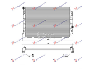 HLADNJAK MOTORA 2.0 TDi (135 K za Audi Q3 od 2018. do 2025. god.