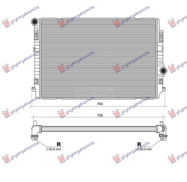 HLADNJAK MOTORA 2.0 TDi (135 K