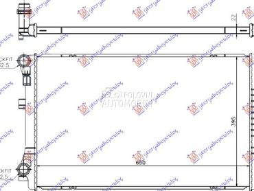 HLADNJAK MOTORA 1.0 TSi/1.2/1. za Audi A3 od 2013. do 2016. god.