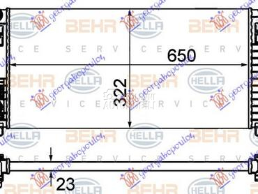 HLADNJAK MOTORA 1.2 TFSi BENZI za Volkswagen Golf 7 od 2017. do 2020. god.