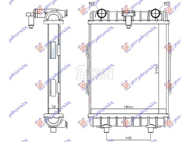 HLADNJAK MOTORA DODATNI 2.0 TF za Audi A3 od 2013. do 2016. god.