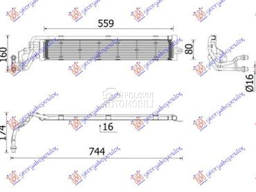HLADNJAK MOTORA DODATNI 1.4 BE za Volkswagen Passat od 2015. do 2019. god.