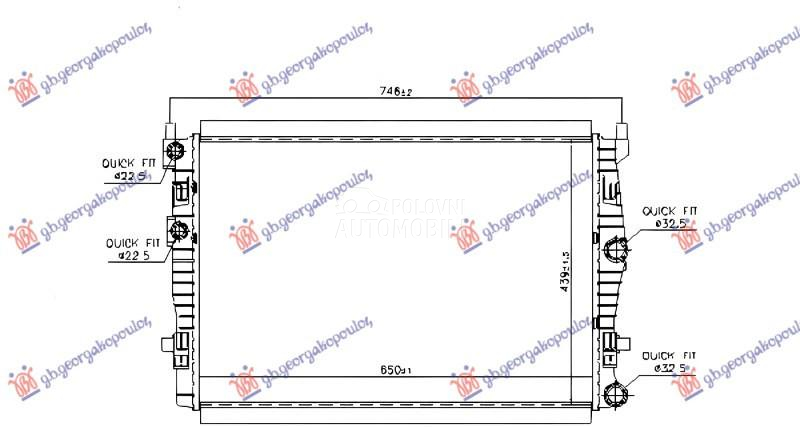 HLADNJAK MOTORA 1.0TFSI BENZIN