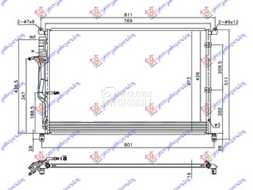 HLADNJAK KLIME ZA SVE MODELE B za Audi A8 od 2002. do 2009. god.