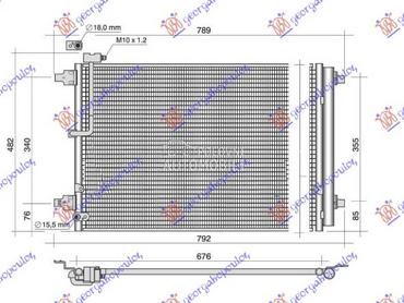 HLADNJAK KLIME 2.0TFSI/6.3 BEN za Audi A8 od 2013. do 2017. god.