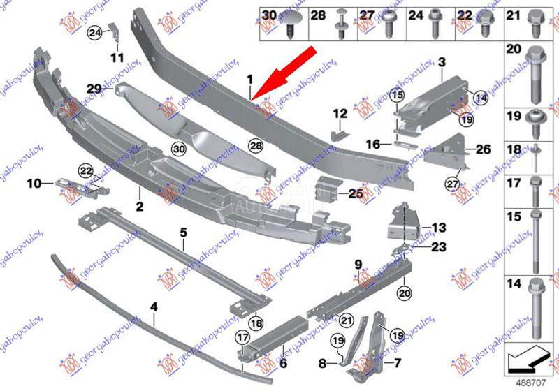 SINA PREDNJEG BRANIKA ALUMINIJ