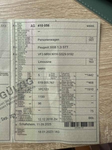 Peugeot 3008 1.2 ALLURE  CH