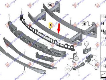SINA PREDNJEG BRANIKA (COUPE) za BMW Serija 1 od 2007. do 2013. god.