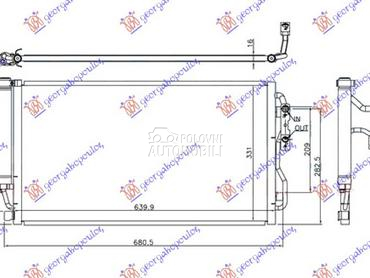 HLADNJAK KLIME 3.0 (M135i) BEN za BMW Serija 4 od 2014. do 2020. god.