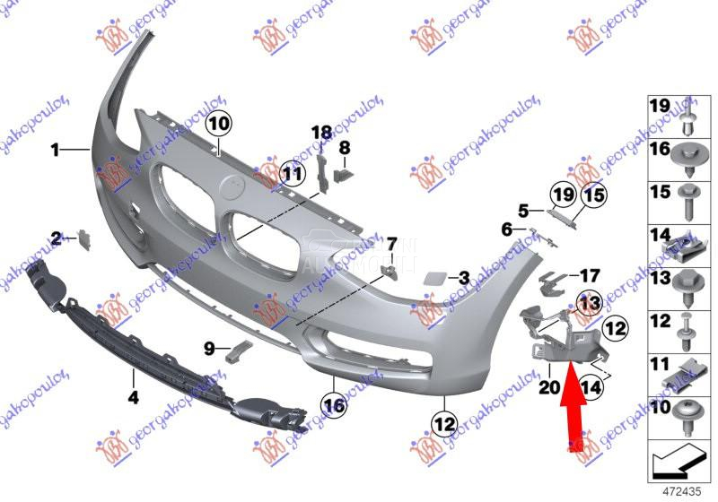 NOSAC PREDNJEG BRANIKA PLASTIC