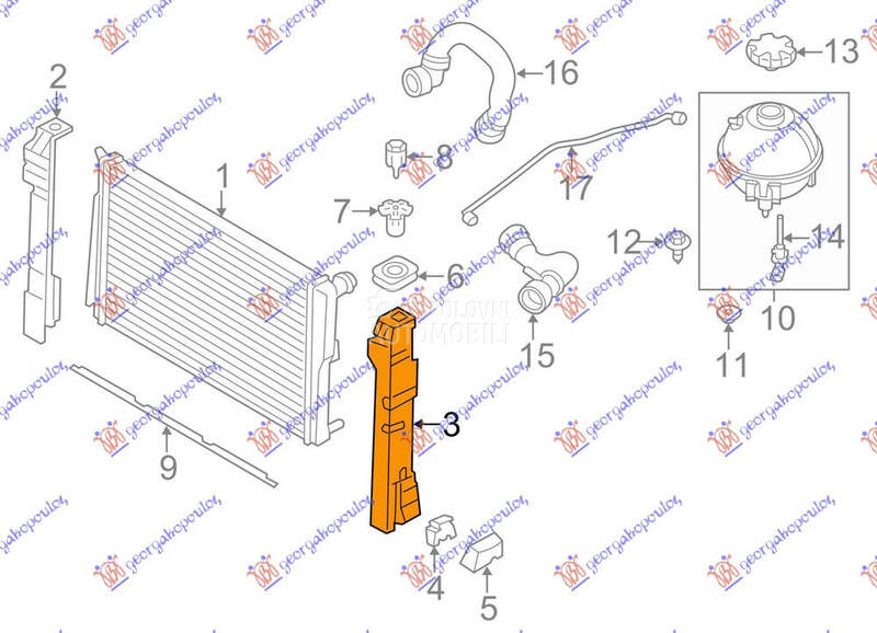 NOSAC HLADNJAKA VERTIKALNI PLA