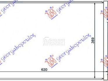 HLADNJAK KLIME ZA SVE MODELE B za BMW X3 od 2011. do 2014. god.