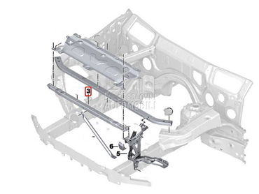 DONJA GREDA SPOLJASNJA CENTRAL za BMW X3 od 2017. do 2021. god.