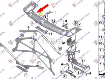 VEZNI LIM GORNJI za BMW Serija 2 od 2014. do 2019. god.
