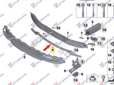 SINA PREDNJEG BRANIKA DONJA za BMW Serija 1 od 2015. do 2019. god.