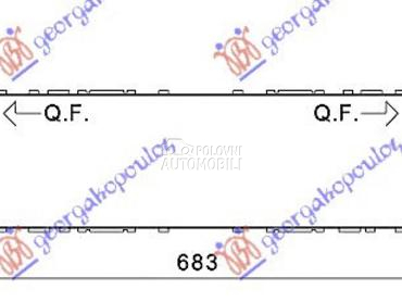HLADNJAK INTERKULERA 335d-435d za BMW Serija 3 od 2012. do 2014. god.