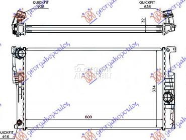 HLADNJAK MOTORA 1.6 (316i-320i za BMW Serija 3 od 2014. do 2018. god.
