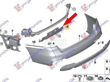 SINA ZADNJEG BRANIKA DONJA (M- za BMW Serija 3 od 2012. do 2020. god.