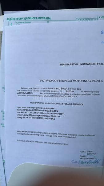 Opel Combo zam za 4x4