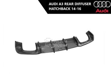 Zadnji difuzor hatchback za Audi A3 od 2014. do 2016. god.