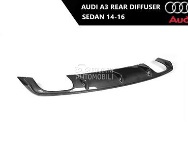 Zadnji difuzor sedan za Audi A3 od 2014. do 2016. god.