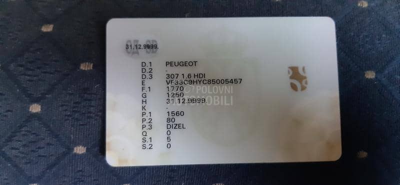 Peugeot 307 1.6 hdi