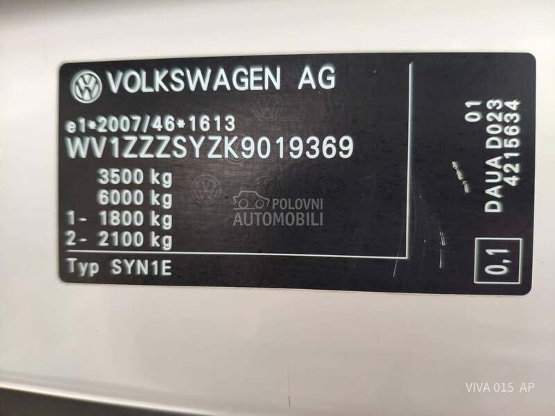 Volkswagen Crafter 2.0 TDI 140KS 1410kg