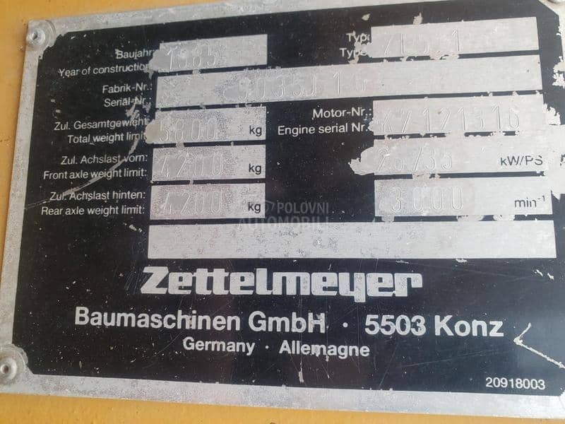 Zettelmeyer VH55   6T CH