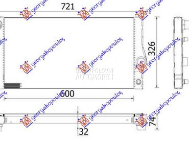 HLADNJAK MOTORA 3.0 BENZIN (60 za BMW Serija 7 od 2012. do 2015. god.