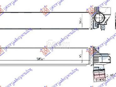 HLADNJAK INTERKULERA 1.5 (225x za BMW X1 od 2019. do 2022. god.