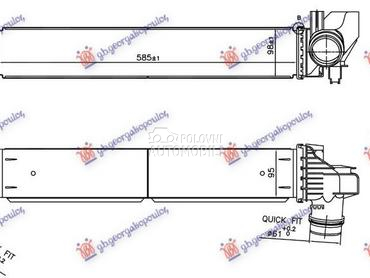 HLADNJAK INTERKULERA 2.0 BENZI za BMW X2 od 2017. do 2023. god.