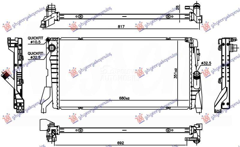 HLADNJAK MOTORA 1.5 (216i/218i