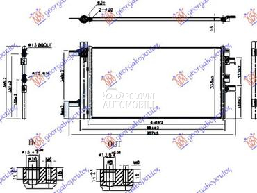 HLADNJAK KLIME BENZIN - 1.5 (2 za BMW X1 od 2015. do 2019. god.