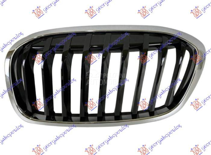 PVC MASKA HROM/SJAJ-CRNA (SPOR