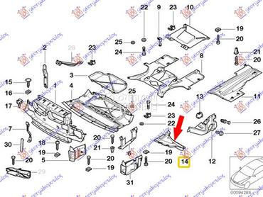 ZASTITA MOTORA BOCNA za BMW Serija 7 od 1995. do 2002. god.