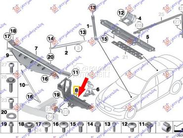 OKVIR FARA METALNI za BMW Serija 7 od 2012. do 2015. god.