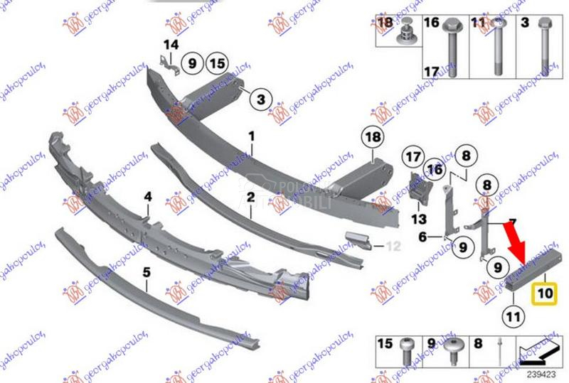 NOSAC PREDNJEG BRANIKA ALUMINI
