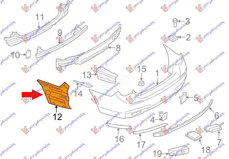 NOSAC ZADNJEG BRANIKA BOCNI PL