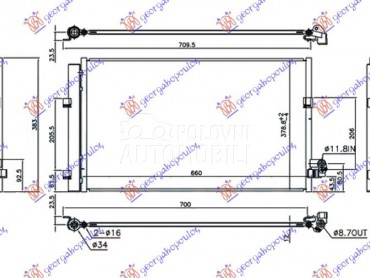 HLADNJAK KLIME ZA SVE MODELE D za BMW Serija 6 od 2020. do 2025. god.