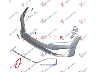 LAJSNA PREDNJEG BRANIKA HROM za BMW Serija 7 od 2019. do 2022. god.