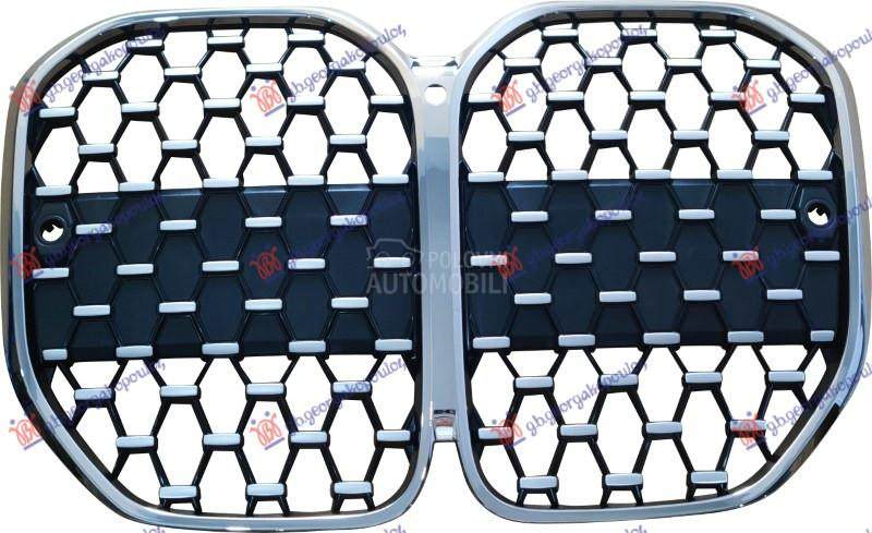 PVC MASKA DIJAMANT CRNA/SREBRN