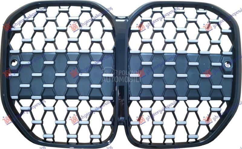 PVC MASKA DIJAMANT CRNA/SREBRN