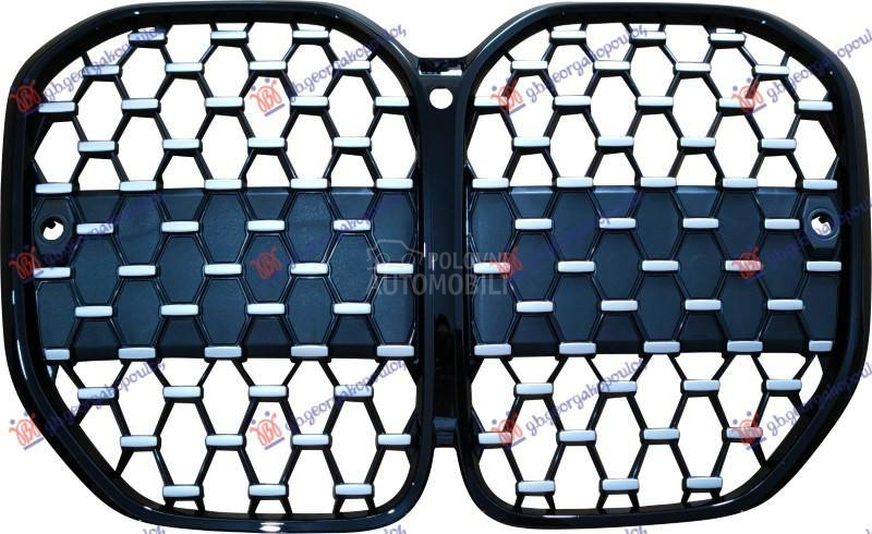 PVC MASKA DIJAMANT CRNA/SREBRN